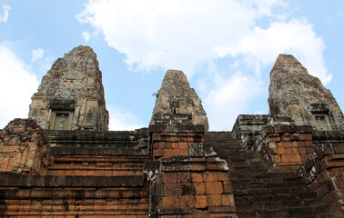 Fototapeta premium Details of the East Mebon Temple, Cambodia