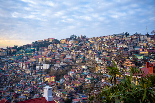 Sunset in Shimla, Himachal Pradesh, India
