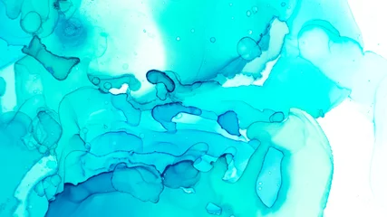 Printed kitchen splashbacks Crystals Ink Wash Pastel. Oil Effect Abstract Print. Mix