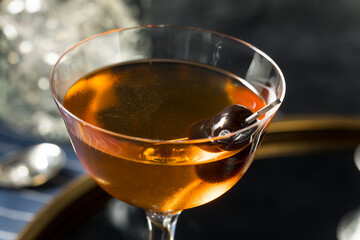 Boozy Refreshing Calvados Widows Kiss Cocktail