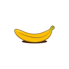 Banana fruit icon modern logo