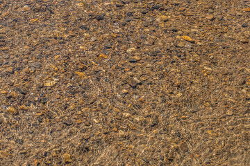 Creek bottom clear water