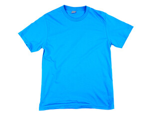 Blue tshirt template ready for your own graphics