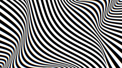 Black and White Optical Illusion Twisted Stripes Abstract Pattern Art - Abstract Background Texture