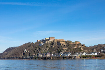 Ehrenbreitstein fortress in Koblenz, Germany