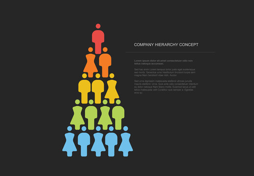 Dark Hierarchy Organisation Schema Concept Illustration