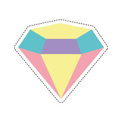 80s patch of a diamond