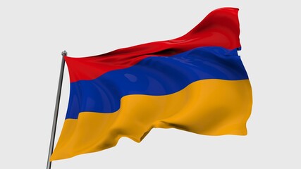 Armenia FLAG ISOLATED IN BLACK BACKGROUND