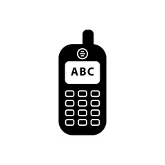 cellphone icon, gadget symbol, smartphone icon in trendy flat style