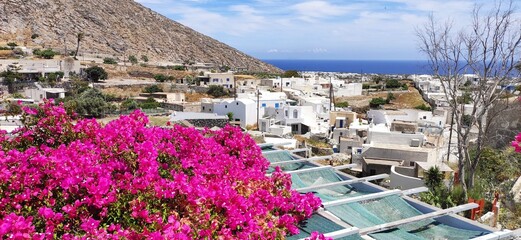 view of a village on the island