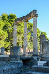 old stone column