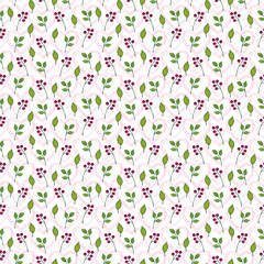 Watercolor Flowers seamless pattern