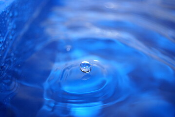 Blue waterdrop