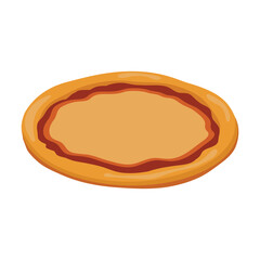 Form for pizza. Empty to fill by yourself. Vector illustration isolated on white background