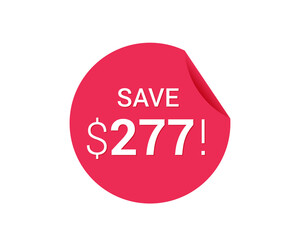 Save $277 dollars, $277 us dollar save