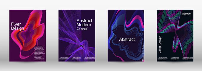 Modern design template. A set of modern abstract covers.