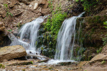 Obraz premium beautiful waterfall in the forest