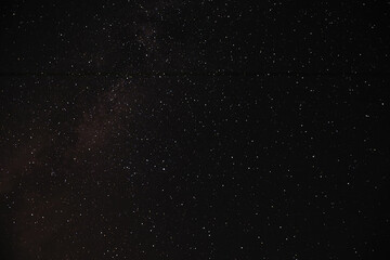 Starry night sky with stars.