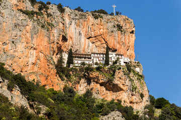 Fototapeta na wymiar Kosmas, Greece. The Monastery of Panagia Elona in the Parnon Mountains in Kynouria