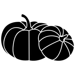 Two pumpkins, Pumpkin silhouette