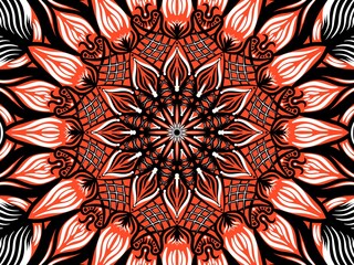 Mandala. Digital art illustration