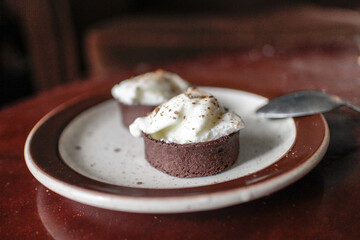 cake with whipped cream