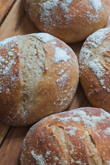 Sourdough Bread Flatlay, Multiple