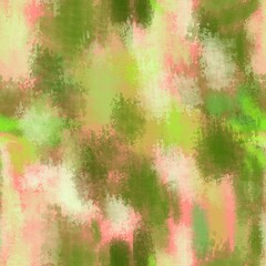 Fototapeta premium Seamless pattern of abstract green elements on a bright pink background for textiles.