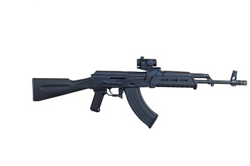 rifle isolated on white
