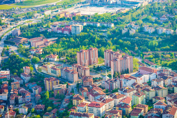 Türkiye, karabuk hava fotoğrafları. Karabük batı karadeniz bölgesinde yer almaktadır.