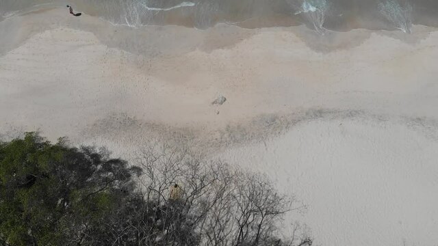 Aerial views of  Conchal beach in Guanacaste, Costa Rica