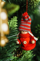 toy on the Christmas tree