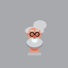 Vector Graphic of cute character.Character professor. 