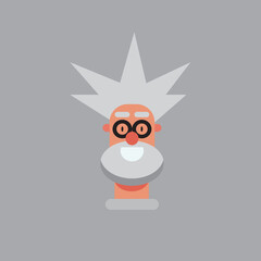 Vector Graphic of cute character.Character professor. 