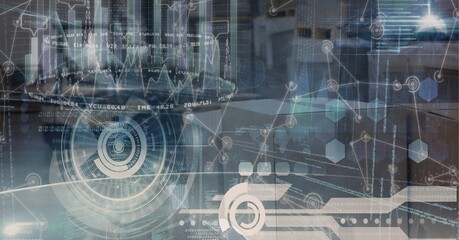 Digital illustration of plane starting with data processing