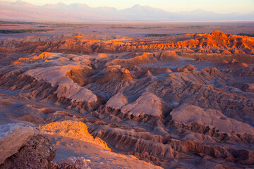 Valle de la Luna (Moon Valley) at sunset, San Pedro de Atacama, Antofagasta Region, Chile © Danita Delimont