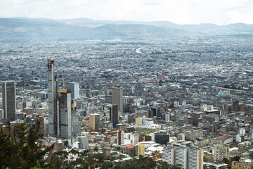Obraz premium Vista del centro de la ciudad de Bogotá, Colombia