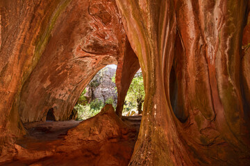 Colorful caverns in Ciudad de Itas in Torotoro National Park, Torotoro, Bolivia