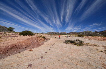 Dinosaur footprints in Torotoro National Park, Torotoro, Bolivia © RaquelMogado