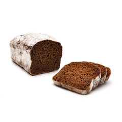 Rye baked bread sliced