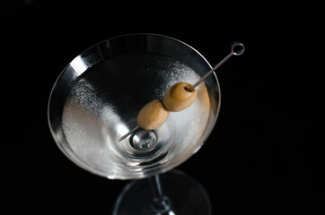 martini cocktail close