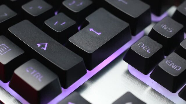 Gaming keyboards with backlit illuminated keys
