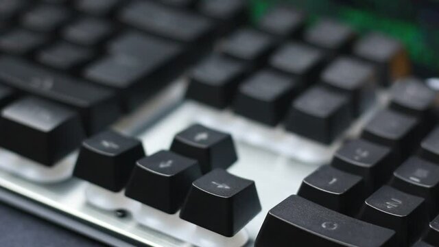 Gaming keyboards with backlit illuminated keys
