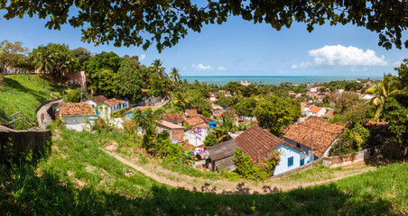 Fototapeta na wymiar Panorama do Alto da Sé de Olinda para o Carmo - Olinda, Brasil. 