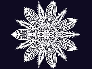 Mandala ornamental. Creative work background illustration. Digital art illustration