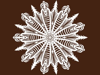 Mandala ornamental. Creative work background illustration. Digital art illustration