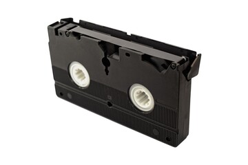 VHS tape cassette isolated over white