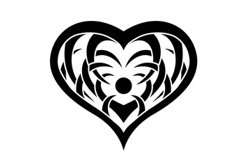 Black and White Classic Tribal Abstract Tattoo
