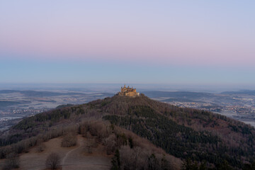 Hohenzollern castle in the morning