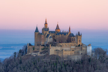 Hohenzollern castle in the morning